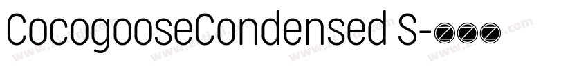 CocogooseCondensed S字体转换